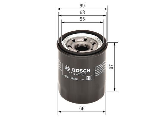 BOSCH Ölfilter