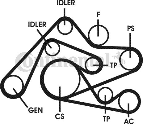 CONTINENTAL CTAM Wasserpumpe + Zahnriemensatz