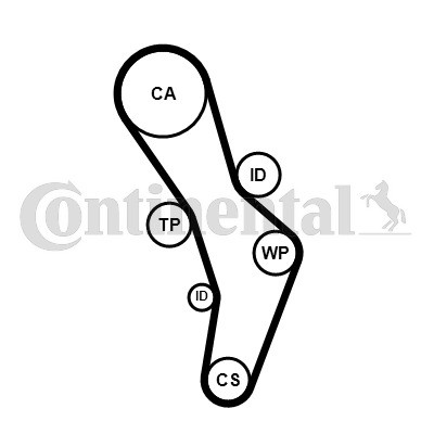 CONTINENTAL CTAM Zahnriemen
