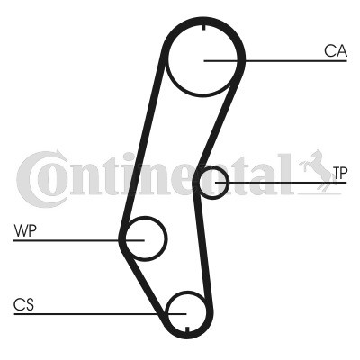 CONTINENTAL CTAM Zahnriemen
