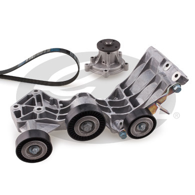 GATES Wasserpumpe + Keilrippenriemensatz