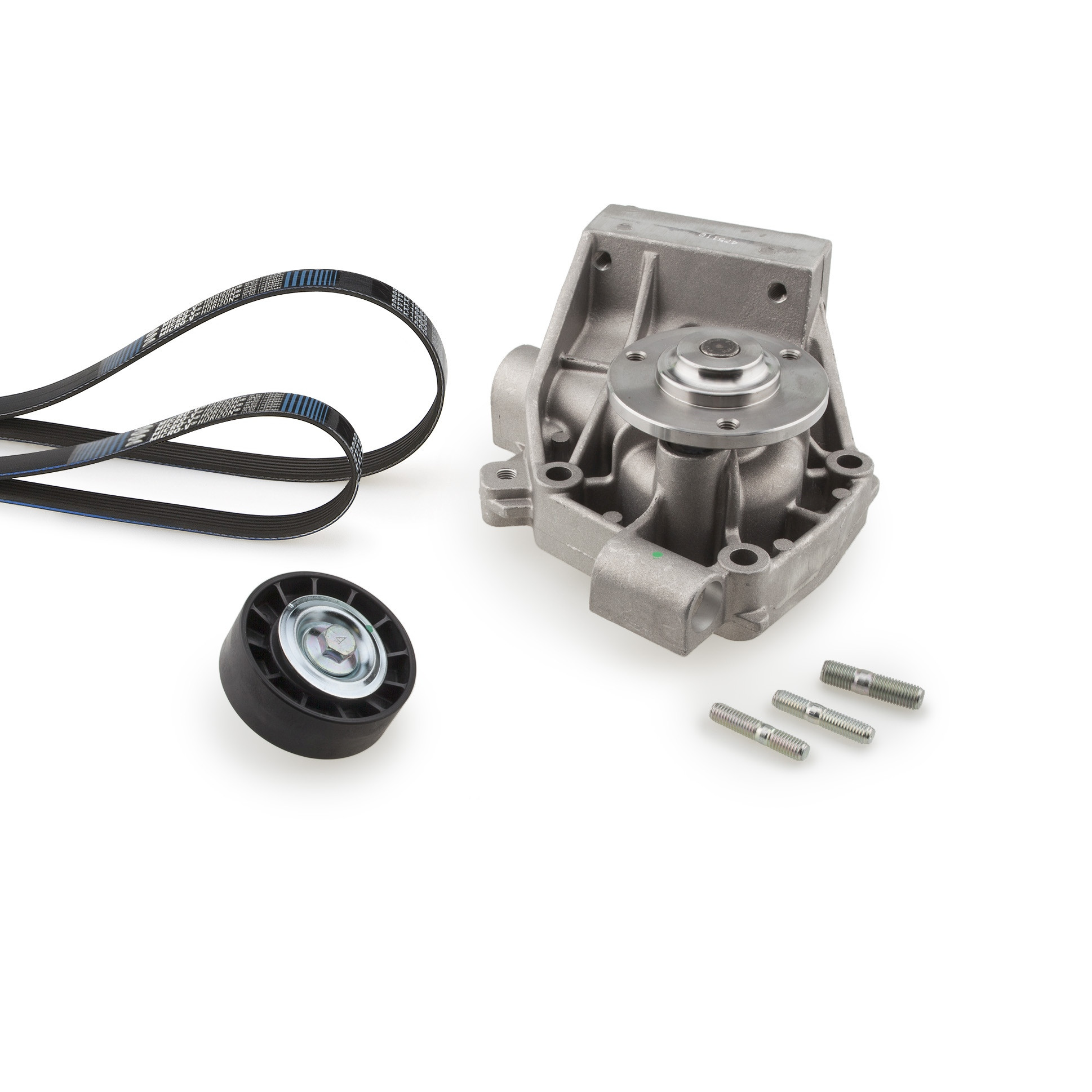 GATES Wasserpumpe + Keilrippenriemensatz
