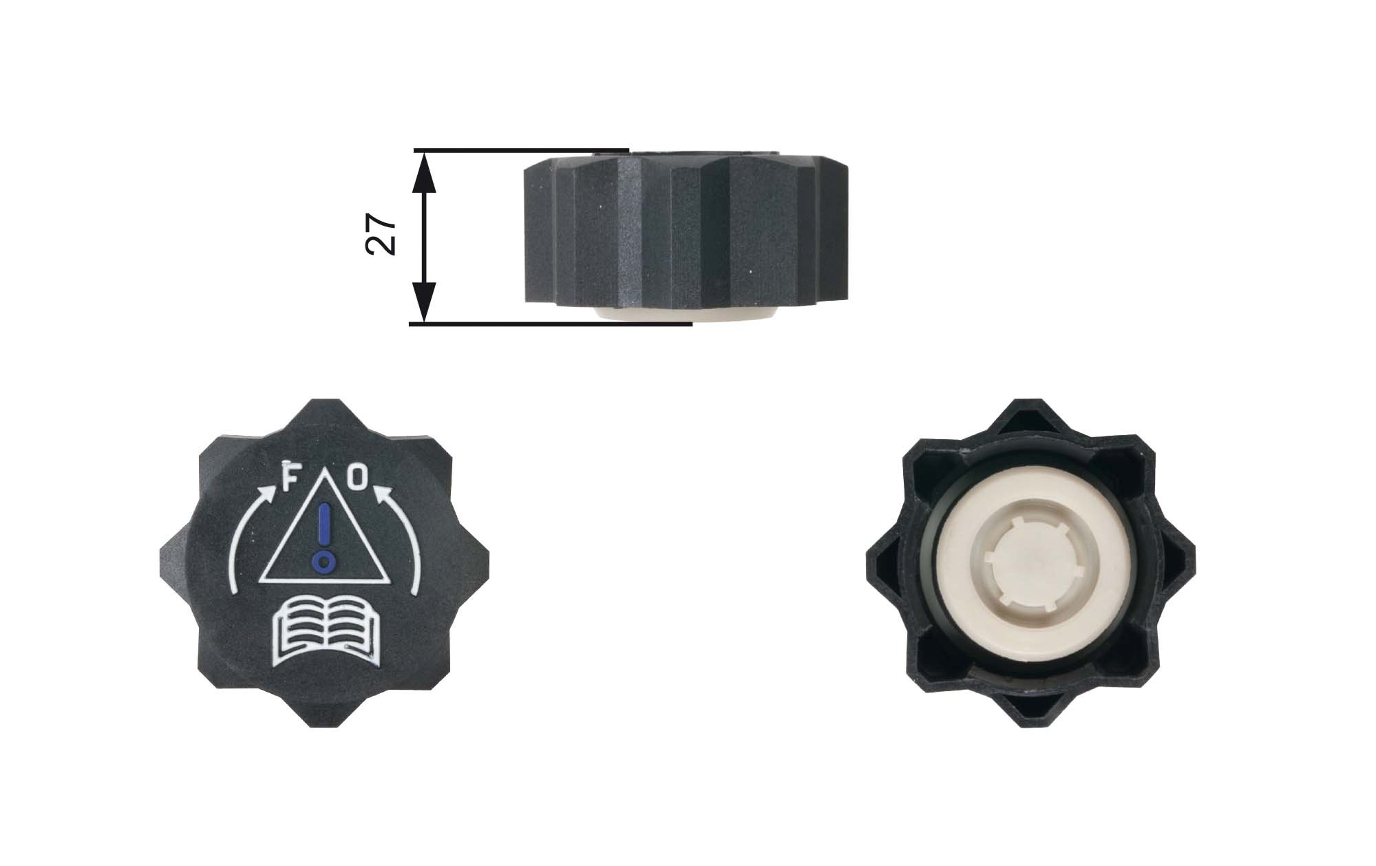 GATES Verschlussdeckel, Kühlmittelbehälter