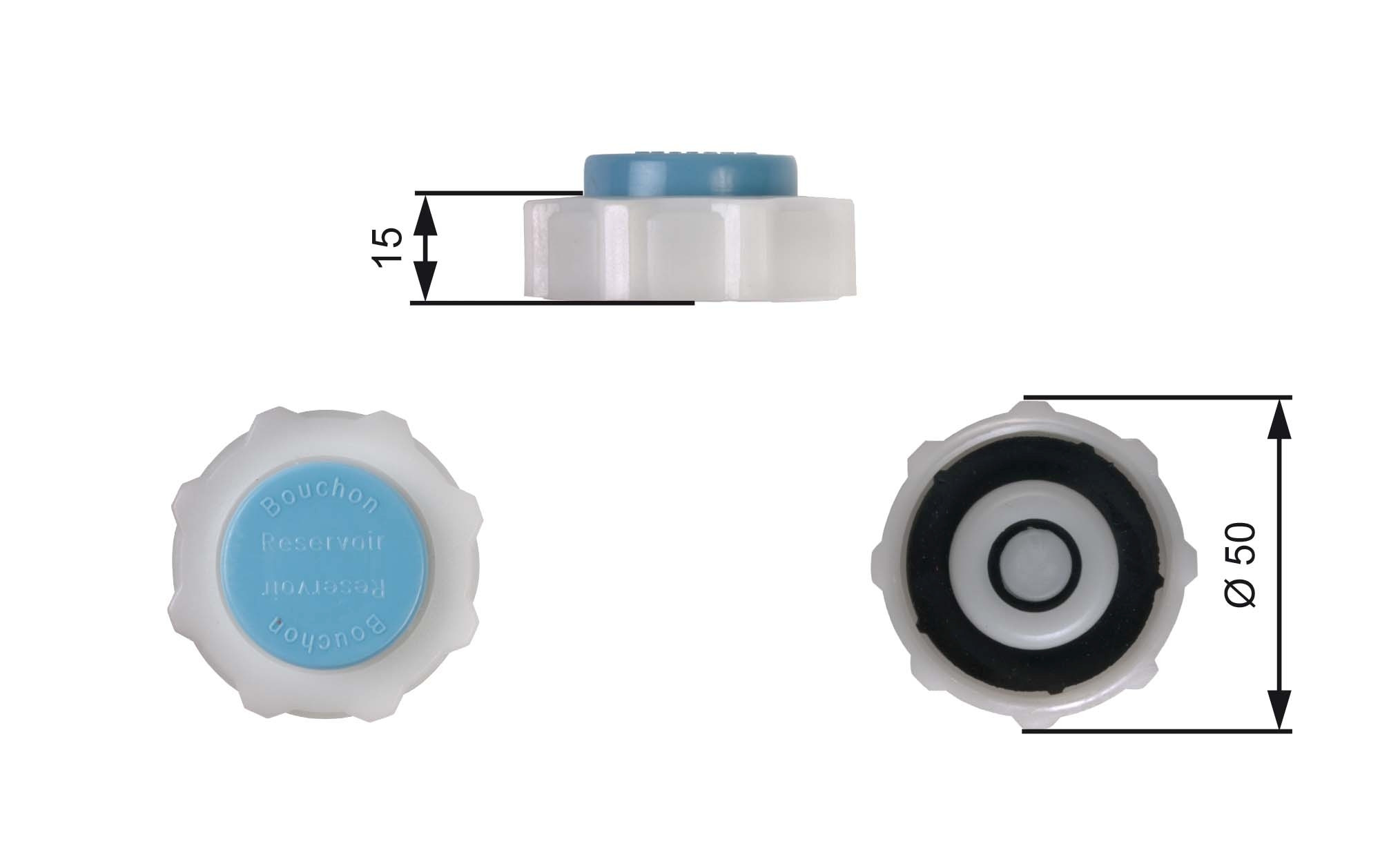 GATES Verschlussdeckel, Kühlmittelbehälter