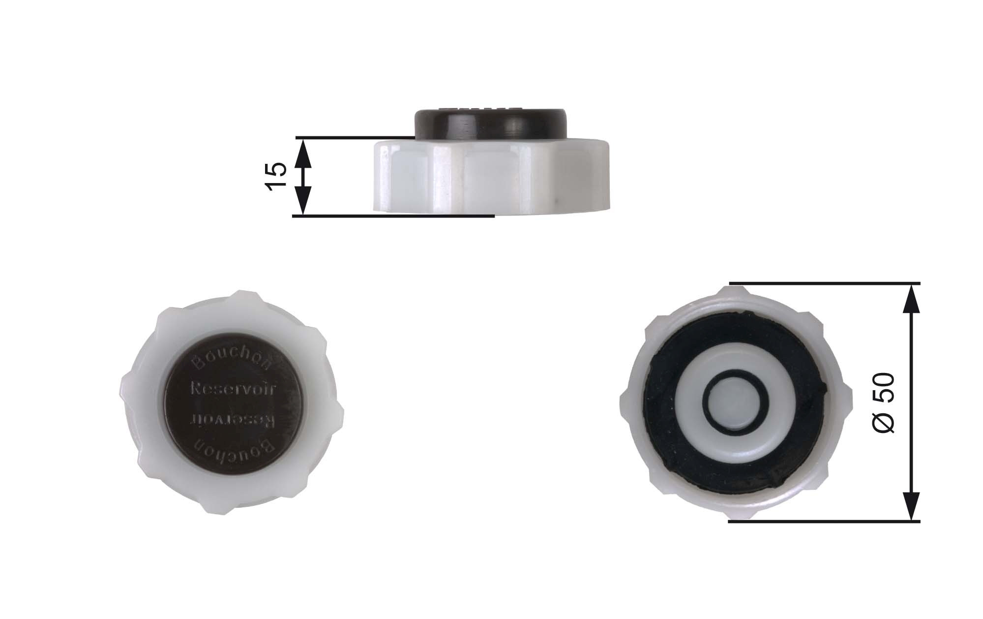 GATES Verschlussdeckel, Kühlmittelbehälter