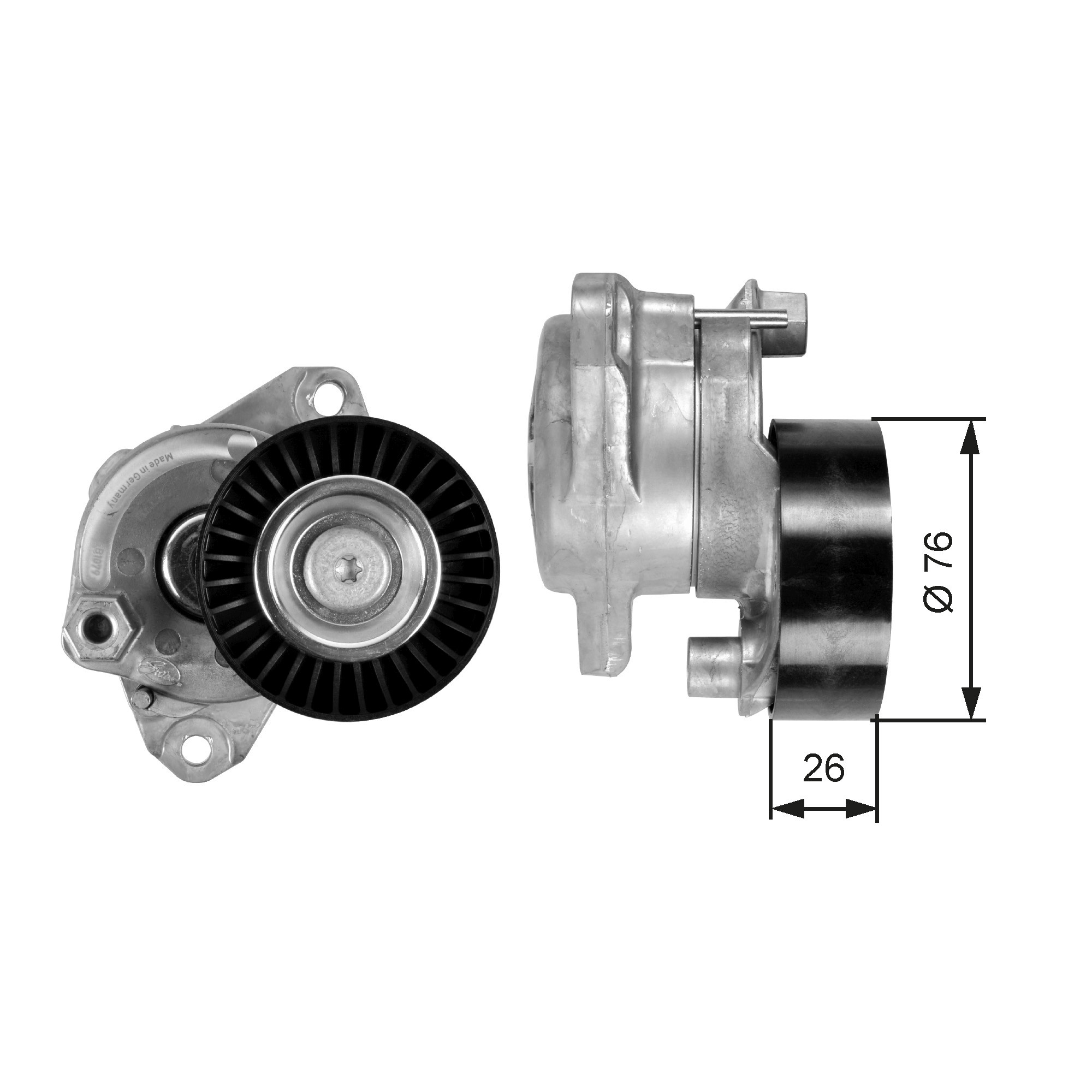 GATES Spannrolle, Keilrippenriemen