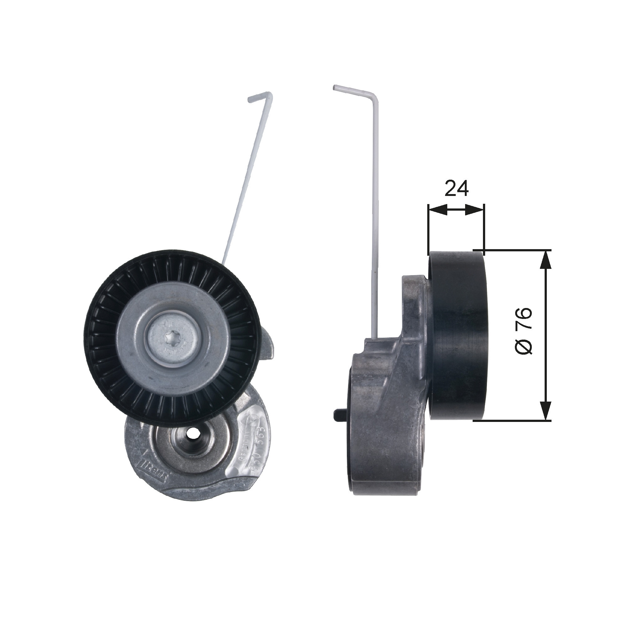 GATES Spannrolle, Keilrippenriemen