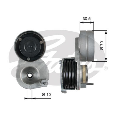 GATES Riemenspanner, Keilrippenriemen