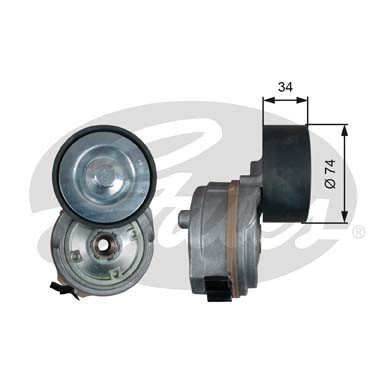 GATES Riemenspanner, Keilrippenriemen