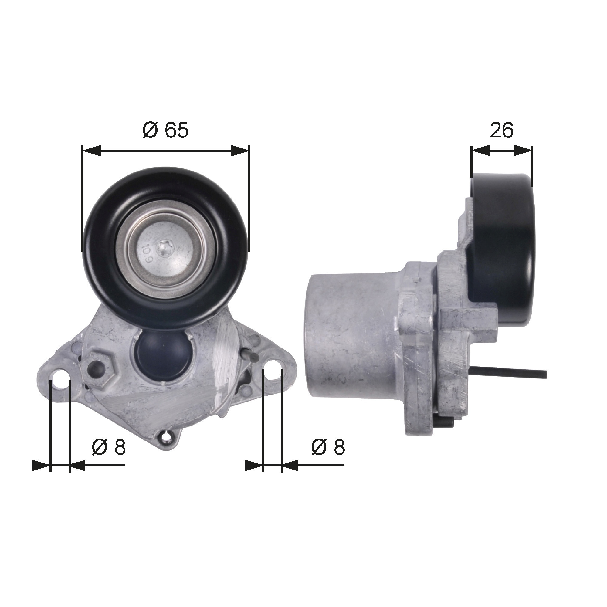 GATES Spannrolle, Keilrippenriemen