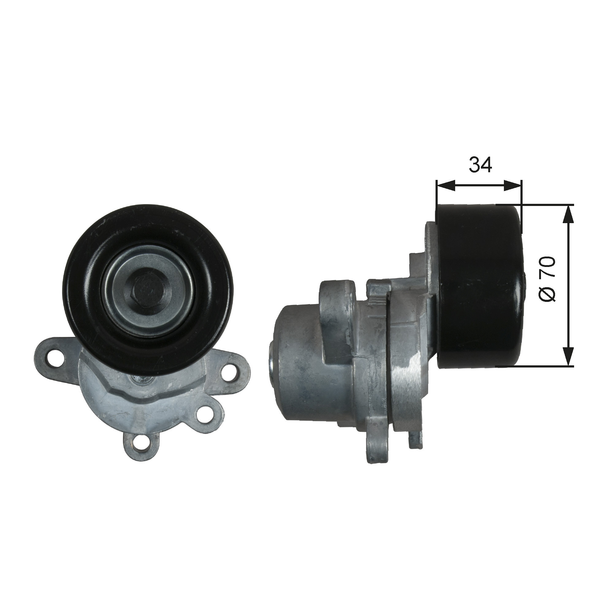 GATES Spannrolle, Keilrippenriemen