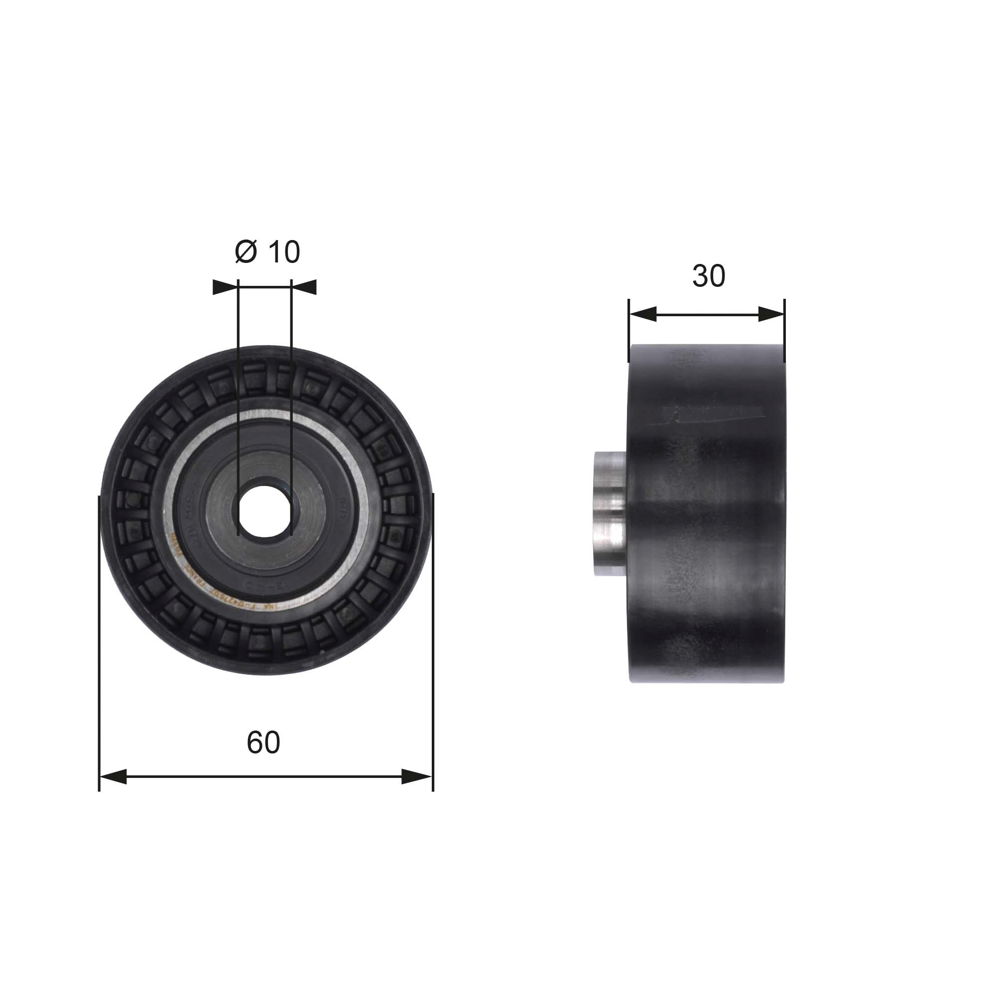 GATES Umlenk-/Führungsrolle, Zahnriemen