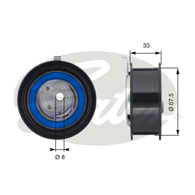 GATES Spannrolle, Zahnriemen