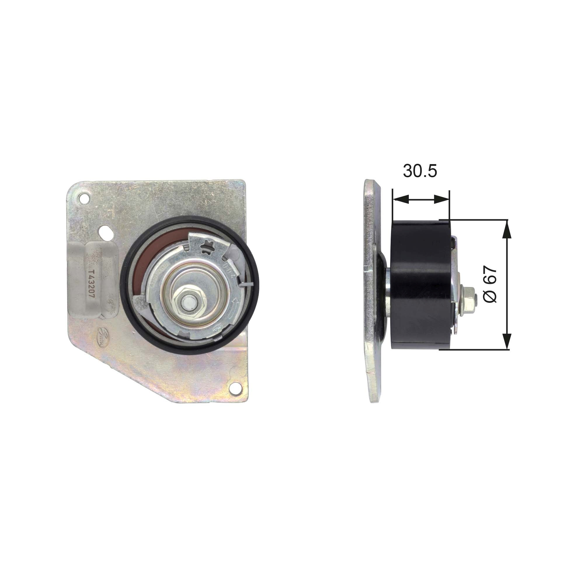 GATES Spannrolle, Zahnriemen