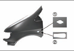 VAN WEZEL Kotflügel