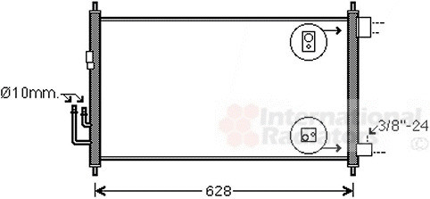 VAN WEZEL Kondensator, Klimaanlage
