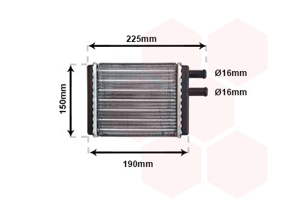 VAN WEZEL Wärmetauscher, Innenraumheizung