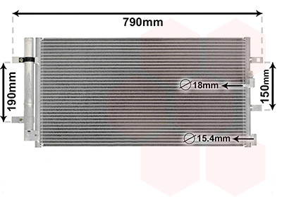 VAN WEZEL Kondensator, Klimaanlage
