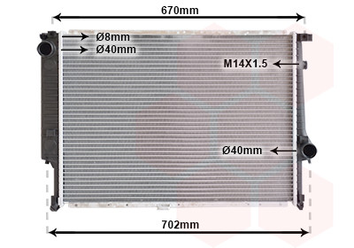 VAN WEZEL Kühler, Motorkühlung