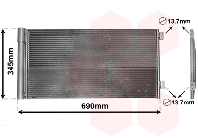 VAN WEZEL Kondensator, Klimaanlage