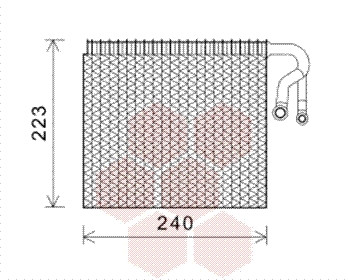 VAN WEZEL Verdampfer, Klimaanlage