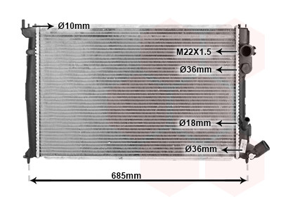 VAN WEZEL Kühler, Motorkühlung