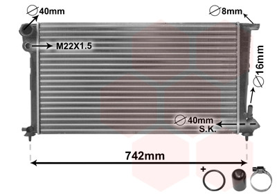 VAN WEZEL Kühler, Motorkühlung
