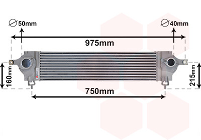 VAN WEZEL Ladeluftkühler