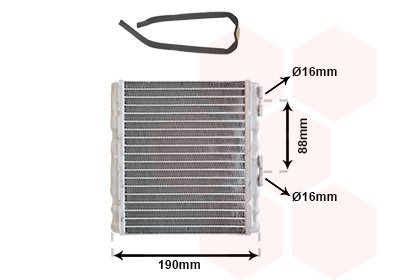VAN WEZEL Wärmetauscher, Innenraumheizung