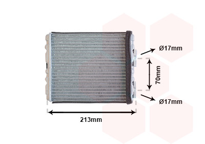 VAN WEZEL Wärmetauscher, Innenraumheizung