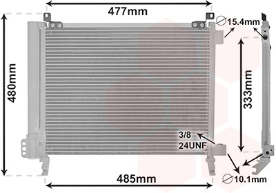 VAN WEZEL Kondensator, Klimaanlage