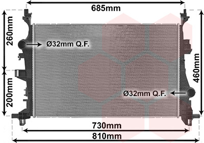 VAN WEZEL Kühler, Motorkühlung