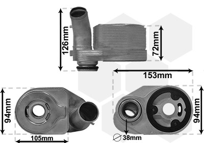 VAN WEZEL Ölkühler, Motoröl