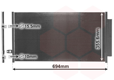 VAN WEZEL Kondensator, Klimaanlage
