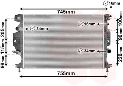 VAN WEZEL Kühler, Motorkühlung