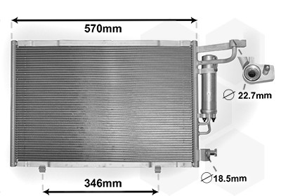 VAN WEZEL Kondensator, Klimaanlage