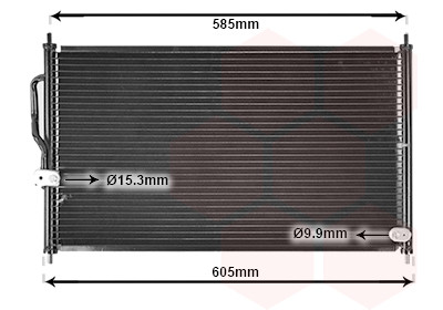 VAN WEZEL Kondensator, Klimaanlage
