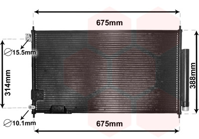 VAN WEZEL Kondensator, Klimaanlage