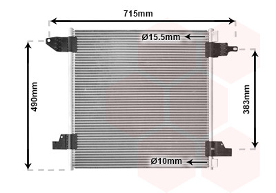 VAN WEZEL Kondensator, Klimaanlage