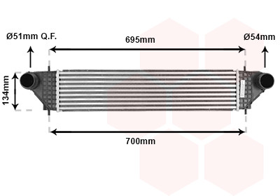 VAN WEZEL Ladeluftkühler