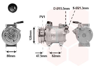 VAN WEZEL Kompressor, Klimaanlage