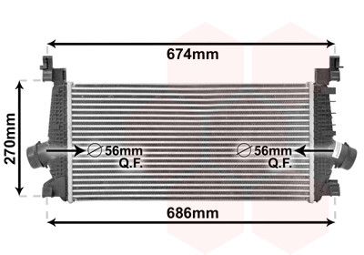 VAN WEZEL Ladeluftkühler