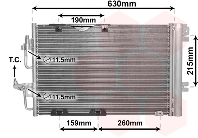 VAN WEZEL Kondensator, Klimaanlage
