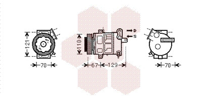 VAN WEZEL Kompressor, Klimaanlage