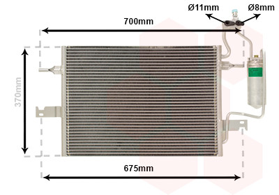 VAN WEZEL Kondensator, Klimaanlage