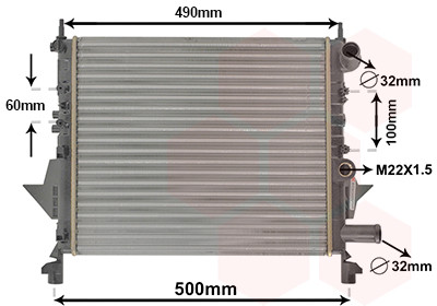 VAN WEZEL Kühler, Motorkühlung