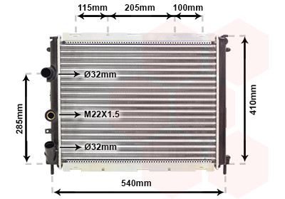 VAN WEZEL Kühler, Motorkühlung