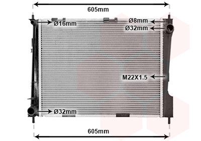 VAN WEZEL Kühler, Motorkühlung