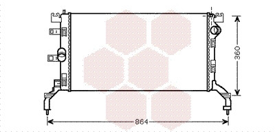 VAN WEZEL Kühler, Motorkühlung