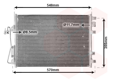 VAN WEZEL Kondensator, Klimaanlage